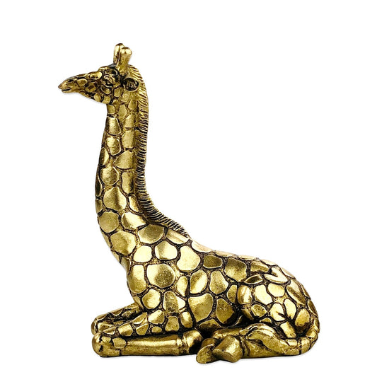 Sweetly Vintage Golden Giraffe Decorative Figurine