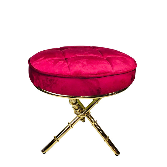 Sweetly Vintage Diva Velvet Ottoman Stool