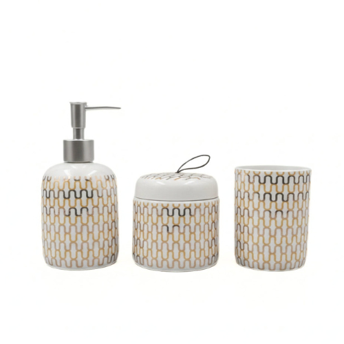 Sweetly Vintage Bella Ceramic Bathroom Accessory Set